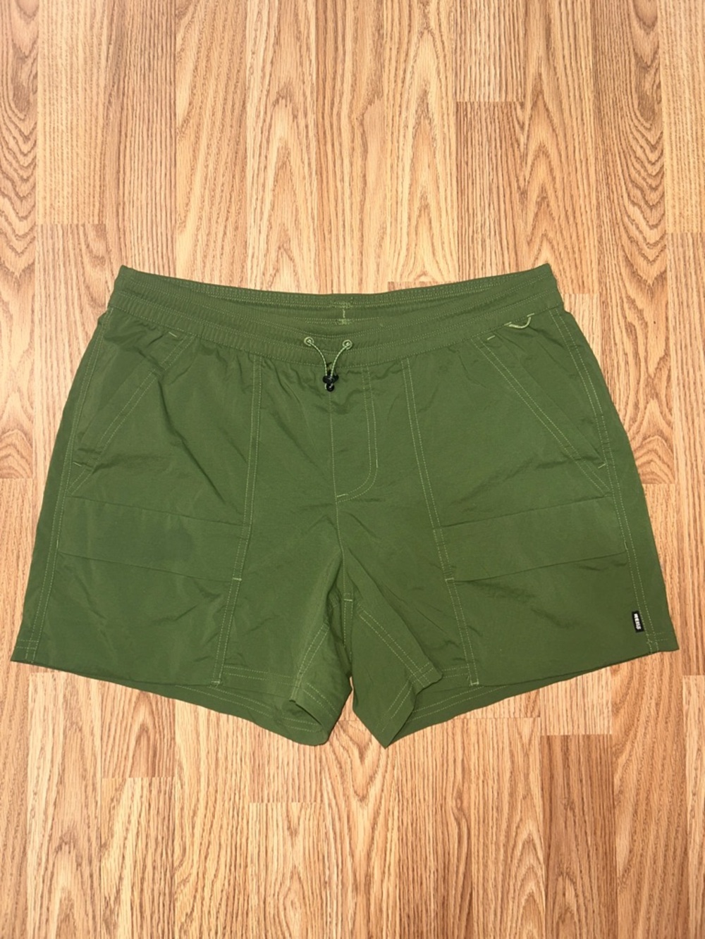 EUC REI Women's Olive Green Athletic Hiking Drawstring Shorts